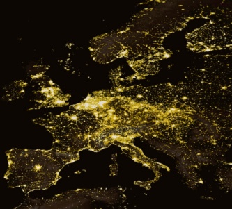 Noční Evropa