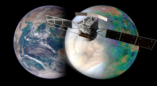 Představa sondy EnVision<br>Zdroj: NASA / JAXA / ISAS / DARTS / Damia Bouic / VR2Planet